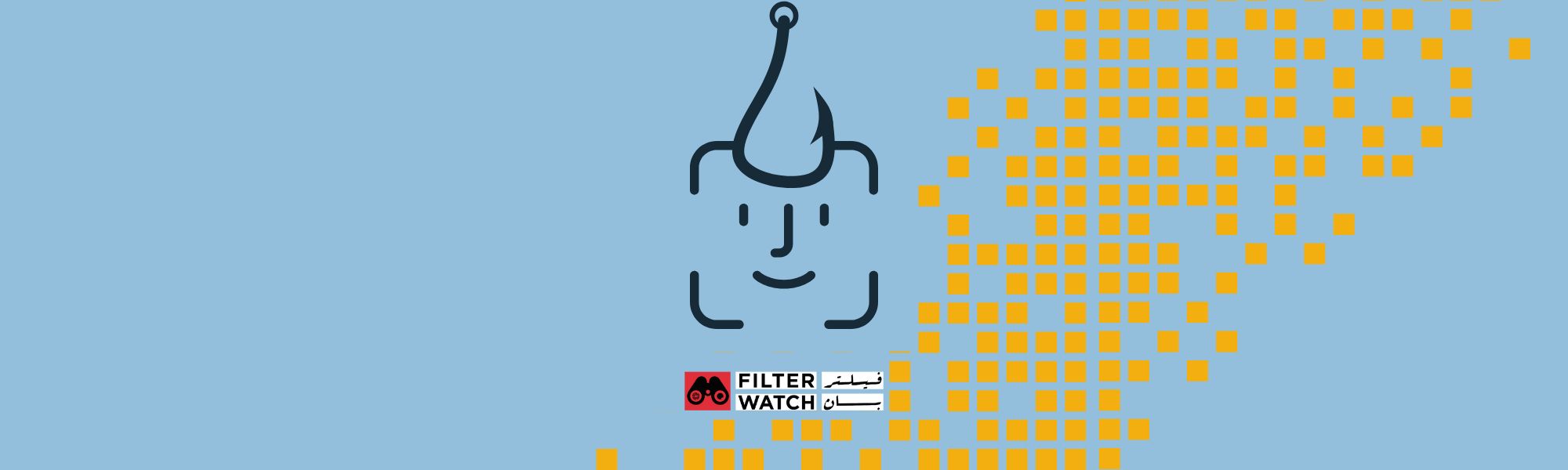 Fishing hook grabbing a user profile avatar